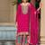 Chinon embroidered palazzo suit for rani pink 