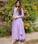 Fairytale lilac anarkali pant & dupatta (set of 3)