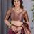 maroon soft art silk banarasi jacuard work designer party wear saree with unstitched blouse piece