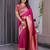 pink soft art silk banarasi jacuard work designer party wear saree with unstitched blouse piece