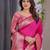 pink soft art silk banarasi jacuard work designer party wear saree with unstitched blouse piece