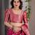 pink soft art silk banarasi jacuard work designer party wear saree with unstitched blouse piece