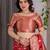 red soft art silk banarasi jacuard work designer party wear saree with unstitched blouse piece