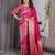 pink soft art silk banarasi jacuard work designer party wear saree with unstitched blouse piece