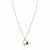 Latest stylish rose gold plated cz american diamond pendant necklace set with earrings for women