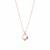 Latest stylish rose gold plated cz american diamond pendant necklace set with earrings for women