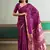 magenta silk blend weaving handloom festival wear saree