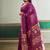 magenta silk blend weaving handloom festival wear saree