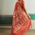 orange silk blend weaving handloom festival wear saree