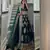 Dark Green Satin Lehenga Choli With Dupatta