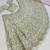 Pista green thread work silk lehenga set choli with dupatta