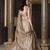 Beige Sequins And Thread Embroidered Wedding Lehenga