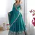blue coding dori with sequin embroidery silk blend lehenga choli