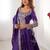 Purple Silk blend Coding Dori Sequin Embroidery Work Lehenga Choli With Dupatta