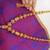 Elegant gold beaded tassel necklace traditional indian long chain jewelry