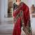 Red patola handloom weaving silk Blend saree