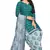 Unstitched printed crepe blend kurta & patiyala dress material with top, bottom & dupatta