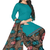 Unstitched printed crepe blend kurta & patiyala dress material with top, bottom & dupatta