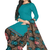 Unstitched printed crepe blend kurta & patiyala dress material with top, bottom & dupatta