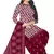 Unstitched printed crepe blend kurta & patiyala dress material with top, bottom & dupatta