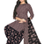 Unstitched printed crepe blend kurta & patiyala dress material with top, bottom & dupatta