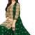Unstitched printed crepe blend kurta & patiyala dress material with top, bottom & dupatta