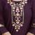 Purple women kurta pant dupatta set