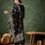 Black women kurta pant dupatta set
