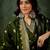 Green women kurta pant dupatta set