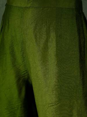 Green women kurta pant dupatta set 4