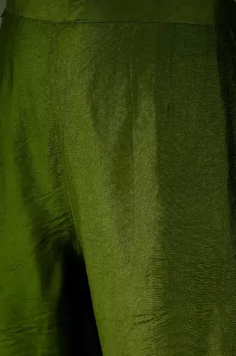 Green women kurta pant dupatta set