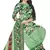 Unstitched printed crepe blend kurta & patiyala dress material with top, bottom & dupatta