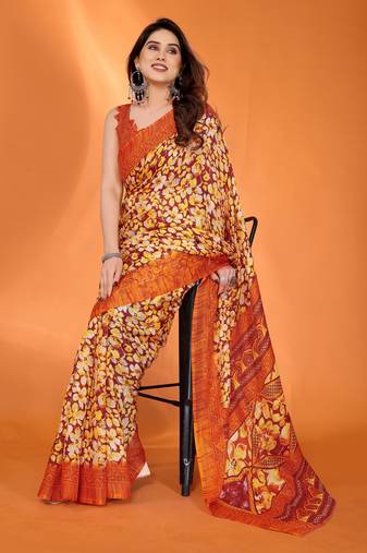 Mannequin store printed saree