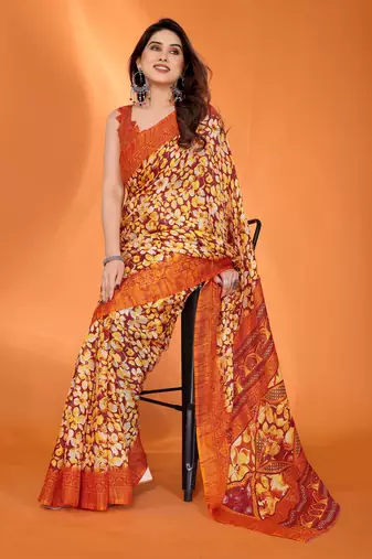 Mannequin store printed saree