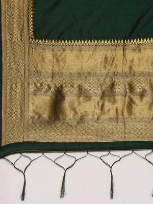 Beautiful South Indian Style Semi-Stitched Half Saree with Blouse and Dupatta for Women 4
