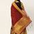 Beautiful South Indian Style Semi-Stitched Half Saree with Blouse and Dupatta for Women