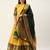 Pochampalli Bright Yellow Silk Lehenga