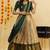 Beautiful South Indian Style Semi-Stitched Half Saree with Blouse and Dupatta for Women