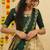 Beautiful South Indian Style Semi-Stitched Half Saree with Blouse and Dupatta for Women