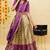 Beautiful South Indian Style Semi-Stitched Half Saree with Blouse and Dupatta for Women