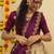 Beautiful South Indian Style Semi-Stitched Half Saree with Blouse and Dupatta for Women