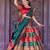 Beautiful South Indian Style Semi-Stitched Half Saree with Blouse and Dupatta for Women