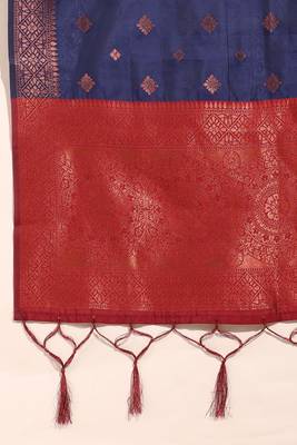 Beautiful South Indian Style Semi-Stitched Half Saree with Blouse and Dupatta for Women 4
