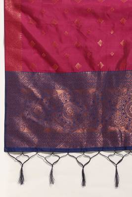 Beautiful South Indian Style Semi-Stitched Half Saree with Blouse and Dupatta for Women 4