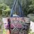 Anekaant kooky off white geometric jacquard embellished tote bag