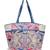 Anekaant kooky off white geometric jacquard embellished tote bag