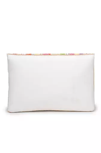 Anekaant mod stitch off white embellished satin sling bag