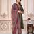 Cotton cambric printed a-line kurti-pant-dupatta  set