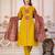Cotton cambric printed a-line kurti-pant-dupatta  set
