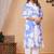 Sky blue cotton sequance work kurta for women